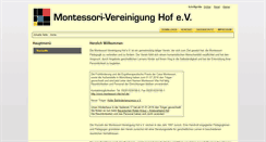 Desktop Screenshot of montessori-hof.de